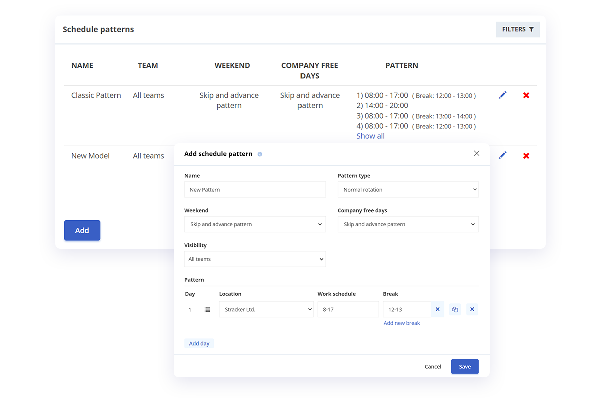 schedule patterns eng